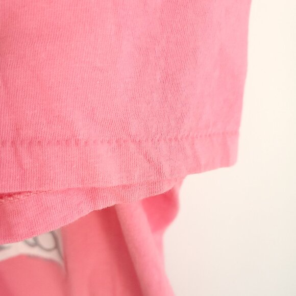 Vtg Coldfoot Alaska Graphic T-Shirt Men's OSFA Pink Heartland Apparel 80s USA - Picture 8 of 11